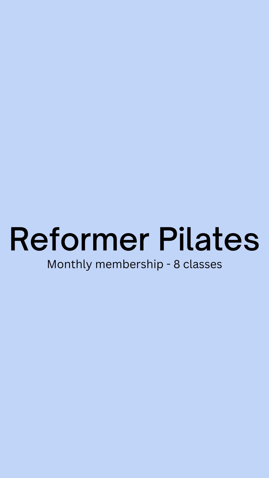 Limbr - Monthly membership &#8211; 8 x reformer Pilates classes