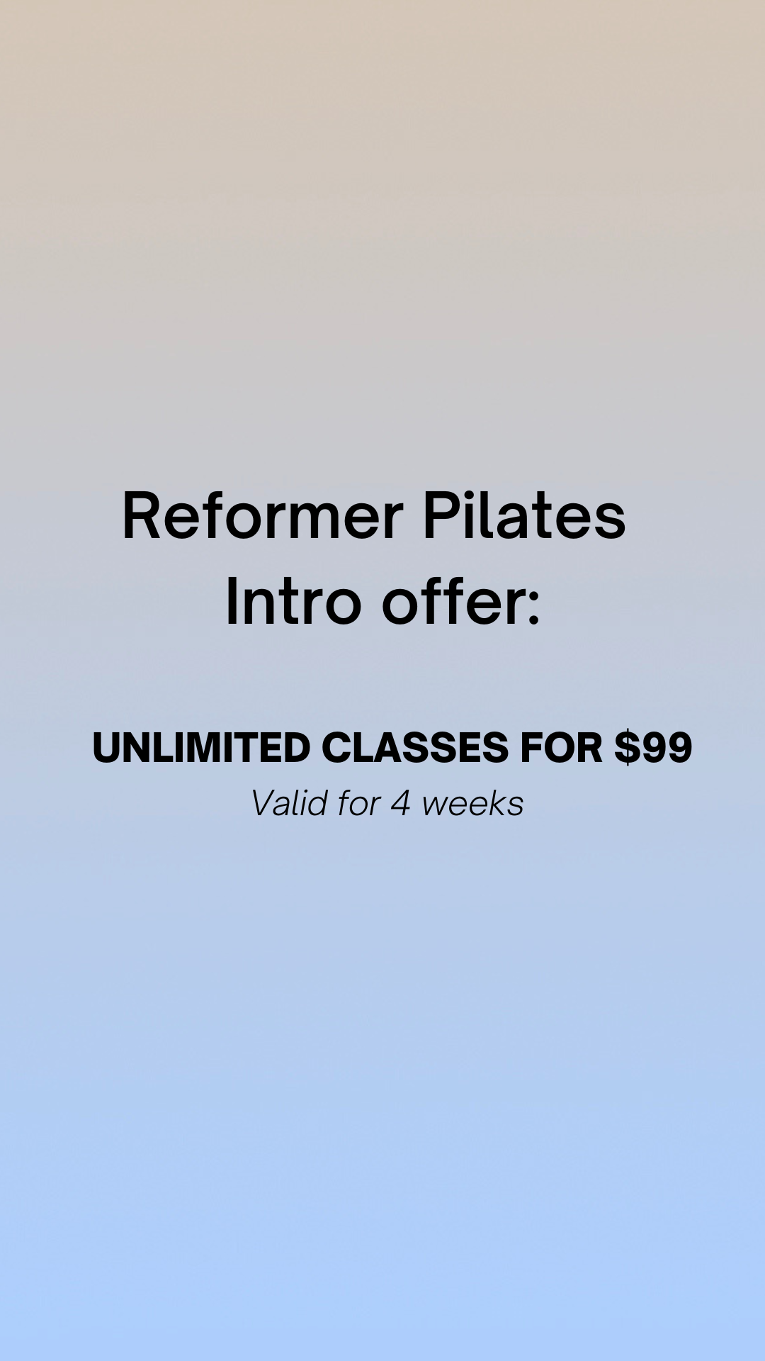 Limbr - Reformer Pilates Intro Offer: unlimited classes for $99